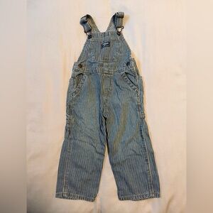 OshKosh B'gosh Blue and White Striped Overalls